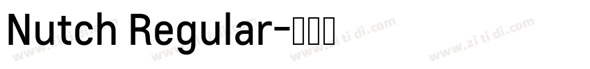 Nutch Regular字体转换